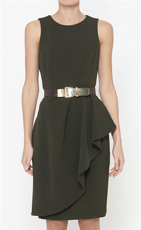 grünes wickelkleid michael kors|Michael Kors green clothing.